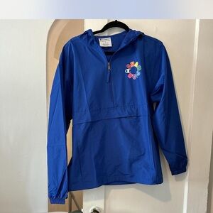 Champion, rainbow windbreaker size small